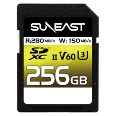 SUNEAST 旭東 Ultimate Pro V60 UHS-2 1867倍速 SD記憶卡 SE-SDU2256GB280, 1個, 256GB