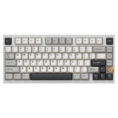 COX 3모드 CNC 알루미늄 기계식 무선 키보드, 제조사축, CA75, 실버