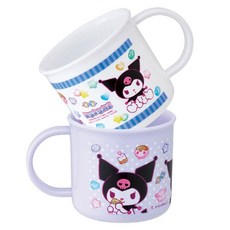 Skater 微波爐抗菌迷你馬克杯2件組 KE4AAGW, 1套, 三麗鷗 白色 + 紫色