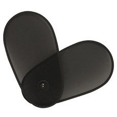 HICKIES 簡易安裝角度可調遮陽板, 黑色, 1個