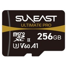 SUNEAST 旭東 Ultimate Pro V60 1867倍速 無人機專用 microSD SE-MS2256G26G1F, 1個, 256GB