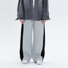 JCB 拼接配色寬版運動褲 U143