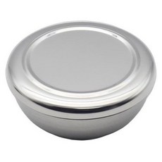 리빙 1인용 합식기 + 뚜껑 세트, 실버, 1세트