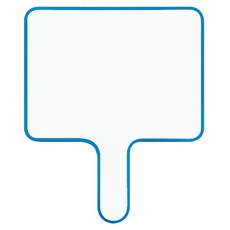 온업 손잡이 화이트보드 블루, 멜라닌