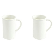 ERATO 標準長柄陶瓷馬克杯 450ml, 白色, 2個
