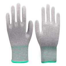 JIAHON嘉鴻牌 合手型棉紗加碳纖維絲手套, 10雙, 灰色