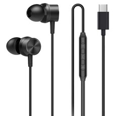 브리츠 C타입 커널형 유선 이어폰, BZ-INC200, 블랙