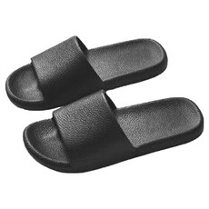 皮紋拖鞋, EU42~43, 黑色, 2雙