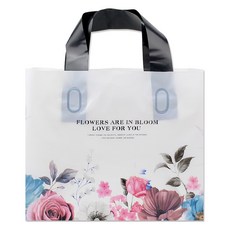 Inp LDPE 手提塑膠袋 小 30 x 20 cm, 06 盛開花朵, 25個
