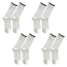 소니오 여성용 데이나잇 패션 양말 4켤레 세트