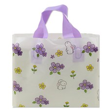 Inp LDPE手提塑膠袋 小 30*20cm, 04 紫花, 25個