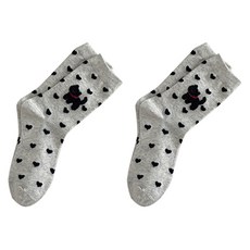 소니오 여성용 리틀캣 소프트 패션 양말 2켤레 세트