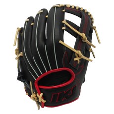 IKJ 內野手用手套 右投用 RP BP-4, 黑色 + 駝色, 1個