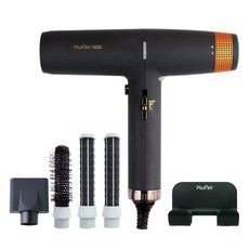 T-PEOS 航空馬達 Air Curl 吹風機 H20-1 1300W, 亮黑色