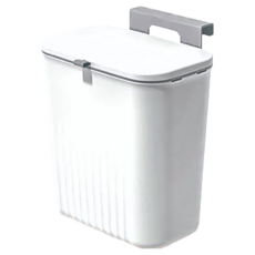 小麥購物 壁掛式垃圾桶 C278, 復古白