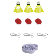 Unitree 羽毛球練習室內運動羽毛球 3入 + 組合套裝, 1套, 混合顏色