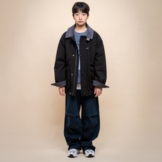 JCB 兒童氣球寬版降落傘丹寧褲 U104