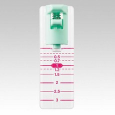 Clover 可樂牌 紙樣用縫份切割尺規 25-323, 1個, 混合色