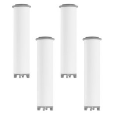 Nature Living 強力水壓濾芯蓮蓬頭專用替換濾芯, 4個, 單色