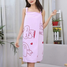 Leobins 女性用浴巾浴袍 85 x 135 cm, 淺紫色, 1個