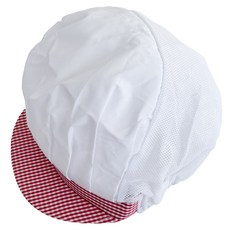 네오 반망사 위생모자, 레드체크, 1개