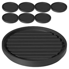 ALLHI 家具沙發家電地板保護防滑防位移橡膠墊 圓形, 8個