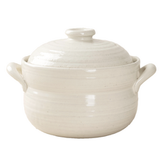 HappyJung 正宗砂鍋 Baobab鍋 砂鍋 白色 1550ml, 18.3cm, 1個