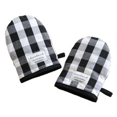 데코토닉 주방장갑, 블랙체크, 1개