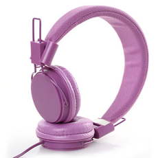 TIDY HOME 時尚有線頭戴式耳機, 單一商品, 紫色