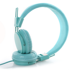 TIDY HOME 時尚有線頭戴式耳機, 單一商品, 藍色