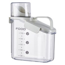 EcopetWith 寵物飼料桶, 1.6L, 白色, 1個