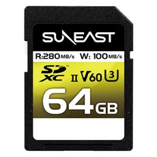 SUNEAST 旭東 Ultimate Pro V60 UHS-II 280MB/s 1867倍速 SD記憶卡, 1個, 64GB