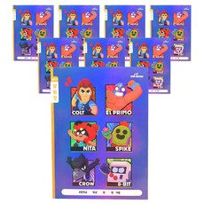 PInK MAnGO 荒野亂鬥國小寬格聯絡簿, 8個, 混合顏色