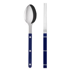 SABRE PARIS Bistro閃亮單色餐具組, 1組, 飯勺+筷子, 海軍藍