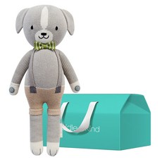 Cuddle+Kind 100% 手工安撫娃娃 + 禮物盒組合, 1套, 小諾亞小狗(娃娃)