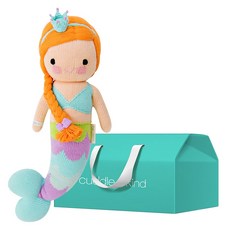 Cuddle+Kind 100% 手工安撫娃娃 + 禮物盒組合, 1套, 小艾拉美人魚(娃娃)