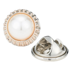 小麥購物 收腰別針 簡約珍珠 D055 長1.3cm, 12個, 單一顏色