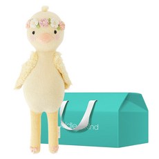 커들앤카인드 100% 핸드메이드 애착인형 + gift box 세트, 리틀 플로라 덕클링(인형), 1세트