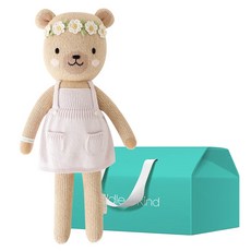 Cuddle+Kind 100% 手工安撫娃娃 + 禮物盒組合, 1套, 小奧莉維亞蜜糖熊(娃娃)