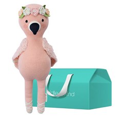 Cuddle+Kind 100% 手工安撫娃娃 + 禮物盒組合, 1套, 小潘妮洛普紅鶴(娃娃)