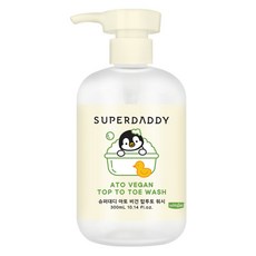 SUPER DADDY Ato 純素從頭到腳沐浴乳, 300ml, 1個