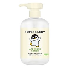 SUPER DADDY 嬰幼兒舒敏純素身體乳液, 300ml, 1個