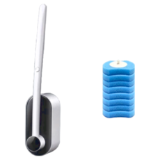 小麥購物 壁掛式馬桶刷套組 C529 467g, 1組, 深黑色