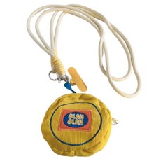 옵션에이 롱끈 스트랩씰 이어폰 주머니 케이스, 골덴옐로우, 1개