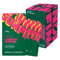 LAUNDRY SURFING 運動服洗衣精 巴杜波隆 正裝 20入, 7ml, 1個
