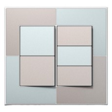 TILINS Gallery 1排5聯開關 米色薄荷, 1個