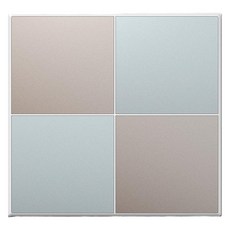 TILINS Gallery 通訊空白面板 盲蓋 雙聯用 米色薄荷, 1個