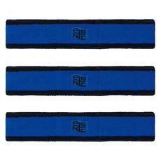 peggynco 機能性運動頭帶, 藍色 + 黑色, 3個