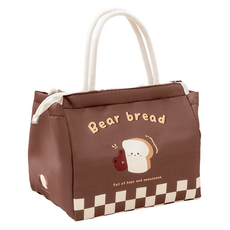 B2WIN 廚房用品 便當袋, 棕色, 1個