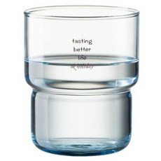 프렌치마르스 심플 텍스트 클래식 유리컵 숏 220ml MMM2293, 투명, 1개